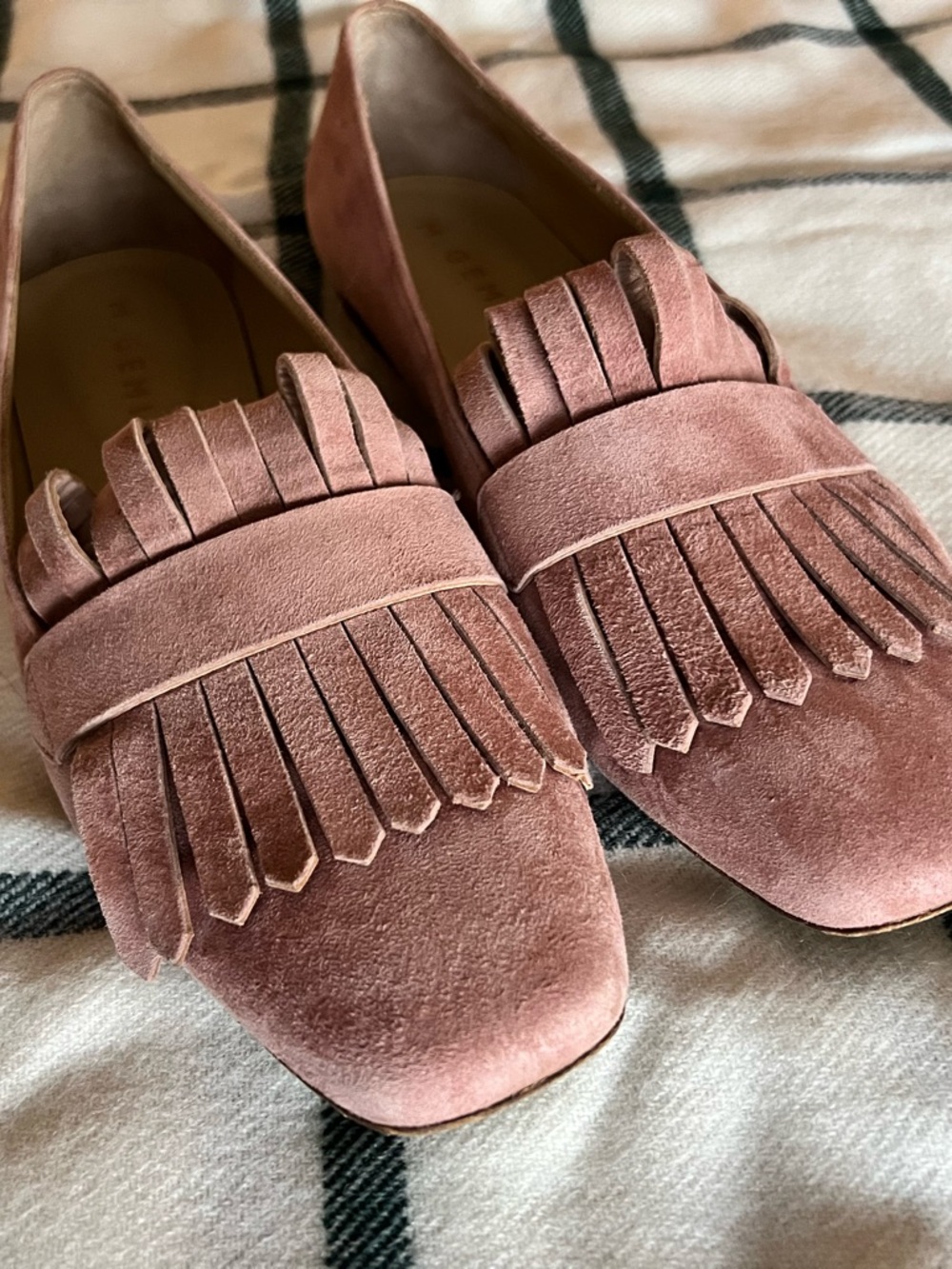 M.Gemi Fringed Suede Loafers - Dusty Rose Pink 🎀 - Picture 9 of 9